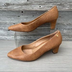 Vionic Madison Mia Snakeskin - Women's Block Heel Pump